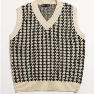 Houndstooth vest